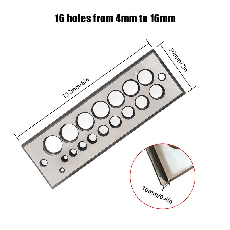 Steel Dowel Plate 16 Holes Dowel Maker Steel Plate Metric