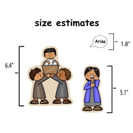 Jesus Raises Widow's Son Felt Bible Story for Flannnel Boards Miracles