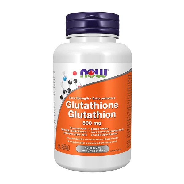 NOW Glutathione 500 mg 60 Veggie Caps
