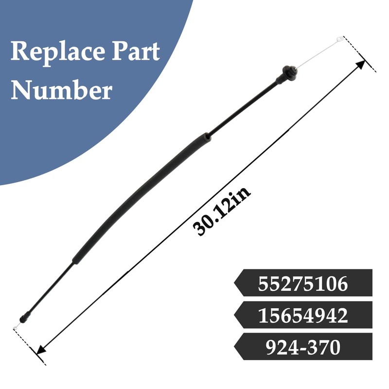 KPALAG 2PCS Rear Left and Right Side Door Latch Cables