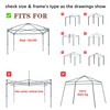 SCOCANOPY Replacement Top with Air Vent for 12x12 Canopy Frame,