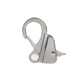 Tsnamay 2Pcs Boat Anchor Hook Sliding Hook,Stainless Steel Boat Anchor Hook Clips for 3/8",270 grams/pc,Silver