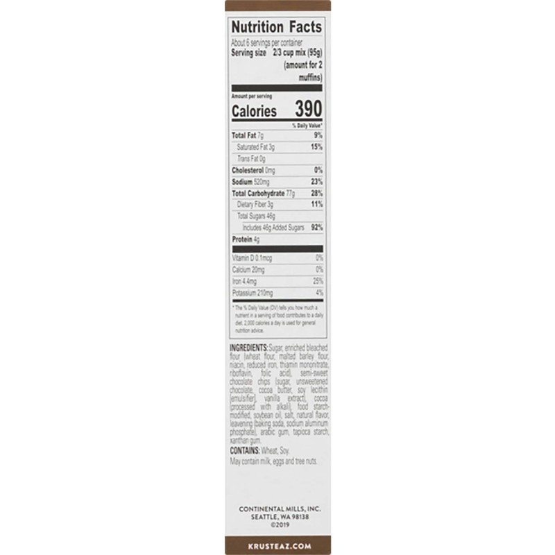 Krusteaz Muffin Mix, Double Chocolate Muffin Mix, Made with Real