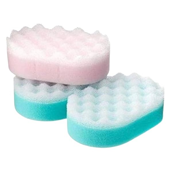 Body Shower Bath Sponge Multicolor ExfoliatingSponge Soft Multipurpose Pack of 3 Bath Scrubber for Men Women Kids Body Cleaning (Sponge (Pack of 3))