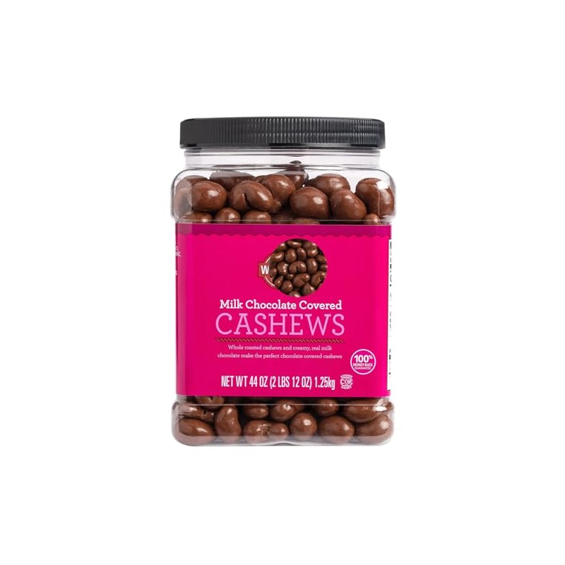 Milk Chocolate Covered Cashews, 44 oz (44 Ounce (1 Pack))