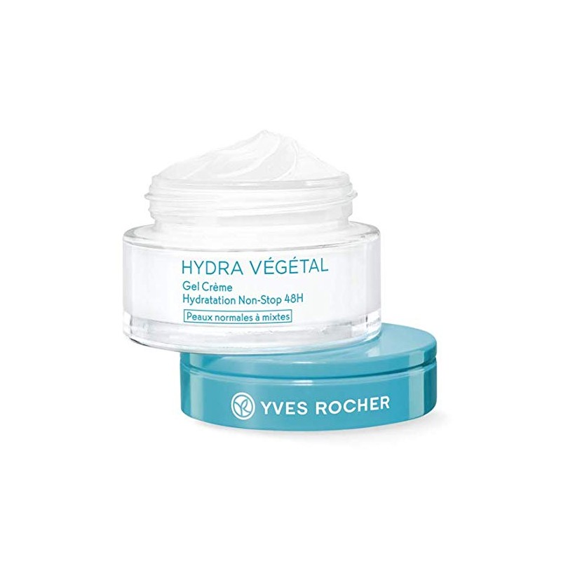 Yves Rocher Gel Crema Non-Stop, 48 h Hidratacion, 50 ml