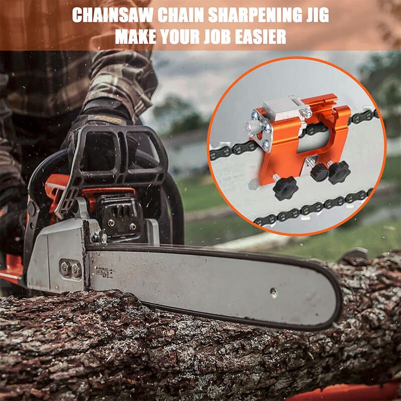 Chainsaw Chain Sharpening Jig,Tooth Sharpener Chainsaw Sharpener Kit Sharpening Set