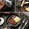 Frying Pan Outdoor Household Folding Beech Handle Energy Saving Non