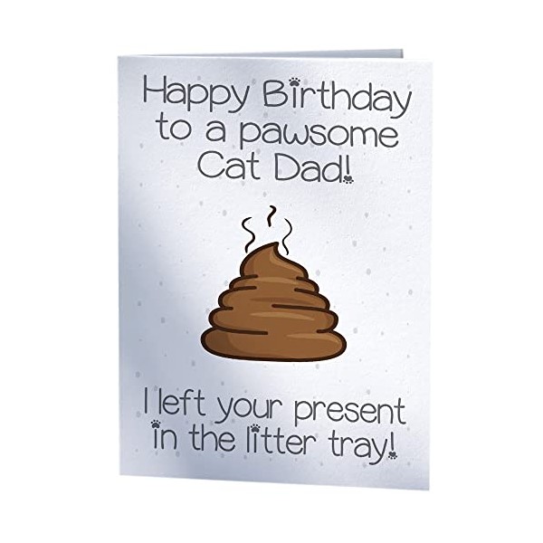 Funny Joke Birthday Card from The Cat for Pawsome Cat