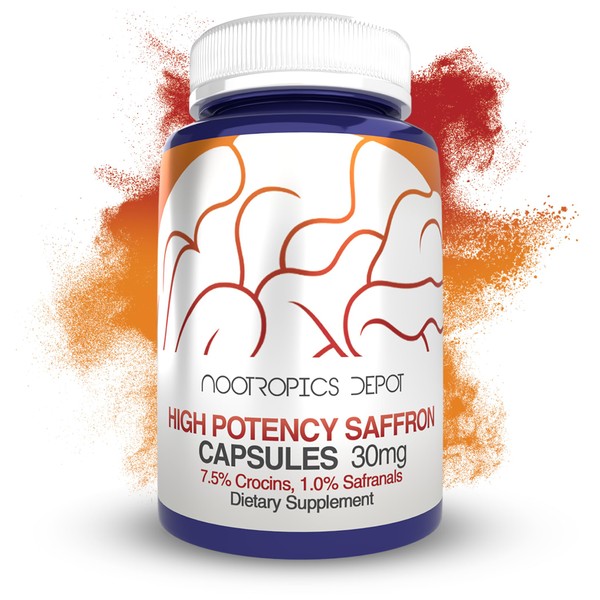 Nootropics Depot High Potency Saffron Extract Capsules | 30mg |