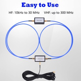 GOOZEEZOO 250mW YouLoop Portable Passive Magnetic Loop Antenna with Low Loss Broadband BALUN for HF and VHF 10KHz-30MHz Receiving Antenna