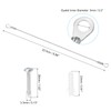 PATIKIL 6 Pcs Stainless Steel Lanyard Cable with Eyelets 0.06"