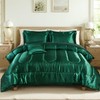 Bedding_Dreamer Satin Comforter Set with Sheet Set Queen Silk Like