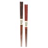 Kawai 105482 Japanese Pattern Chopsticks Octagonal Ugetsu, Red, 8.3 inches