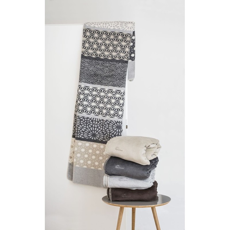 David Fussenegger Bamboo Uni Blanket with Embroidery Felt 150/200