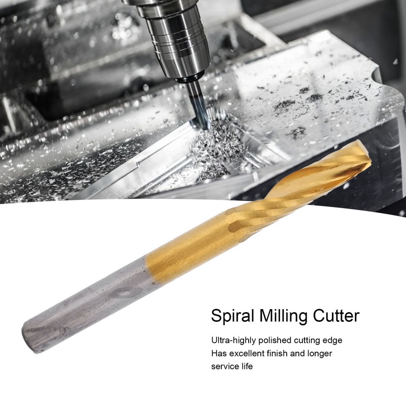 5pcs CNC Router Bits Spiral End Mill Milling Cutter Set