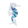 Beachcombers Glass Seahorse With Blue Swirl Multi