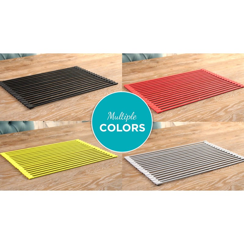 True & Tidy, Multi-Purpose Over The Sink Roll-Up Drying Rack,