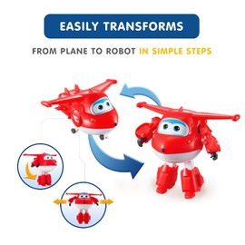 Auldeytoys YW710210 Super Wings Transforming Jet Toy Figurine, Single