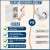 Qeke Shower Foot Rest for Shaving Legs, Matte White, 5.9"