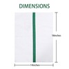 UTowels Premium 24 Pack White with Green Stripe Bar Mop