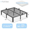 Yitong Angel 14 inch Full Size Bed Frame with Round