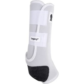 Classic Equine Legacy2 Support Boots, Tall Hind (White, Medium)