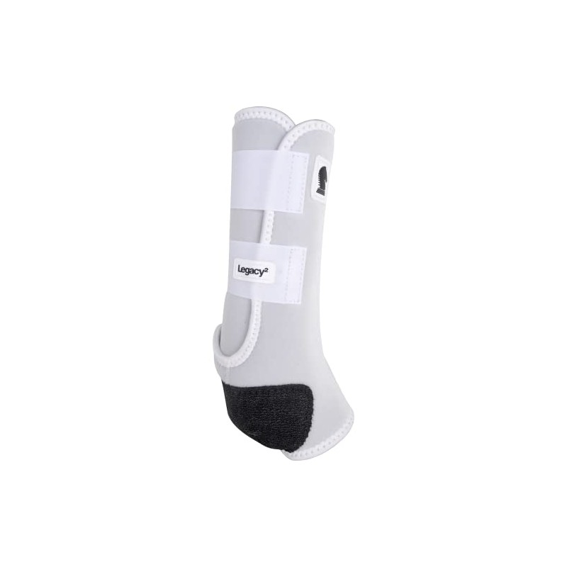 Classic Equine Legacy2 Support Boots, Tall Hind (White, Medium)