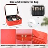 SLUMAZI Travel Makeup Bag with LED Mirror and 10x magnifying