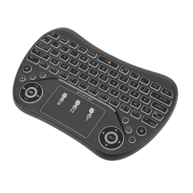 Mini Wireless Keyboard Touchpad Combo ABS Rechargeable Portable Remote Control