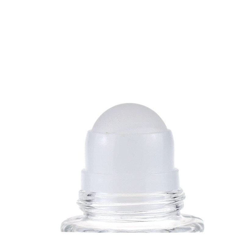 ConStore 2 Pcs 50ml/1.7oz Glass Deodorant Roller Bottle Empty Roll