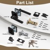 NEWBANG Keyed Deadbolt Lock with Passage Lever Handle for Exterior