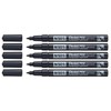 PENTEL Pack of 5 Permanent Markers N50S Aluminium Body with