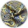 Shlax & Wing Fashion Classic Men's Extra Long Yellow Paisley
