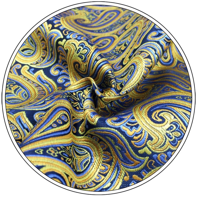 Shlax & Wing Fashion Classic Men's Extra Long Yellow Paisley