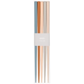 Sunny Life Design 264925 Wakasa Lacquer Chopsticks Natural Wood, Dishwasher Safe, 9.1 inches (23 cm), 5 Colors, 5 Pairs Set, For Visitors, Haze, Made in Japan