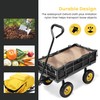 VIVOHOME Heavy Duty 400 Lbs Capacity Mesh Steel Garden Cart