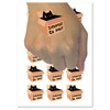 Introvert Cat In Box Temporary Tattoo Water Resistant Fake Body