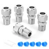 GORAGUCHI 5PCS 304 Forging of Stainless Steel Compression Tube Pipe