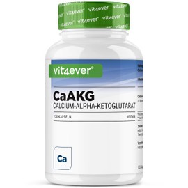 vit4ever CaAKG - 120 Capsules - 1100 mg - High Dose - 1100 mg Daily Dose