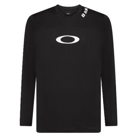 Oakley Men's Free Ride Recycled Long Sleeve Jersey Tee, Black