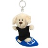Niki Keychain, Golden Retriever/Surfing, 3.9 inches (10 cm), Kids, Braun,