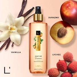 L'Bel Destine Vienna Fruity Peach Fragrance Mist 200 ml / 6.7 fl.oz.