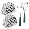 60 Pack 4 Inch Microfiber Paint Roller Covers with 2pcs