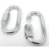 OVAL 2 PACK LOCKING Climbing Sports Cable Machine Carabiner Snap