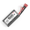 Hosim 7.4V Lipo Battery 2S 1500mAh 15C Rechargeable Battery X6-1500