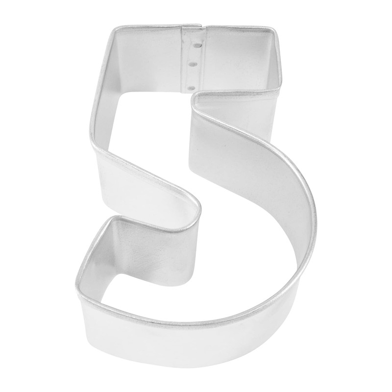 R&M Number 5 Cookie Cutter 3" – Carded Stainless Steel