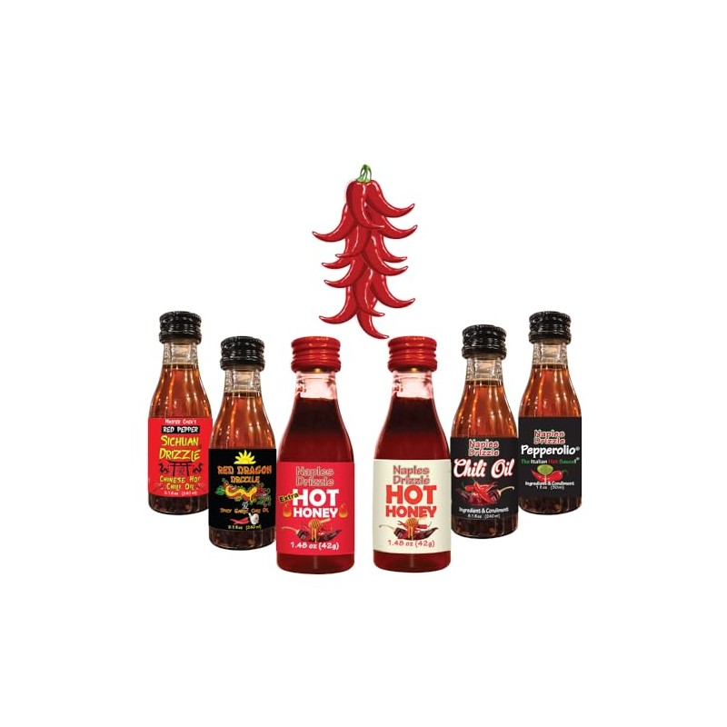 6-Pack Sampler Hot Honey & Chili Oil