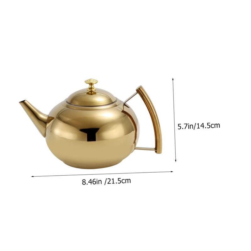 Gatuida Elegant Stainless Steel Teapot Tea Sets for Women Tea
