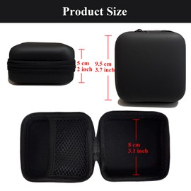 CHIVOLONA Charger Case,Mini Cable Organizer Cases,Pouch Case Bag,Small Charger Organizer,Waterproof Travel Storage Carrying Bag for USB Drives,Power Adapter,Earphones,Cords etc,Single Layer,Black